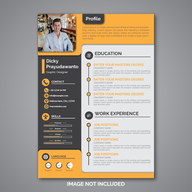 Premium Vector | Professional curriculum vitae template