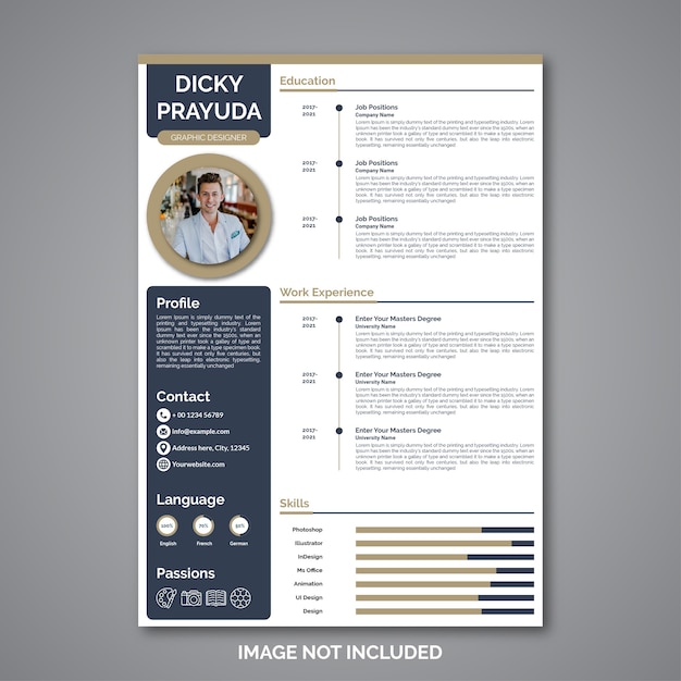 Premium Vector | Professional curriculum vitae template