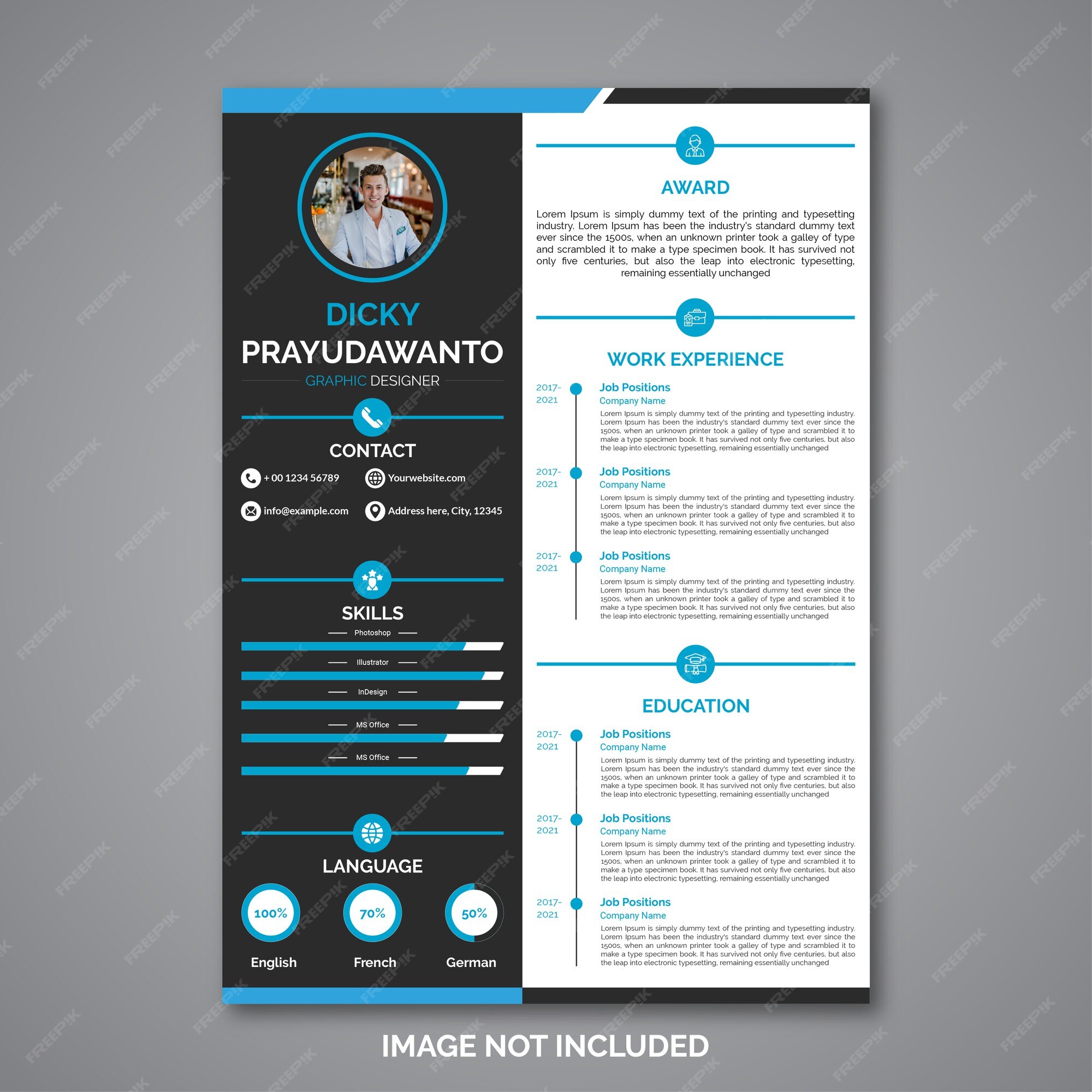 Premium Vector | Professional curriculum vitae template