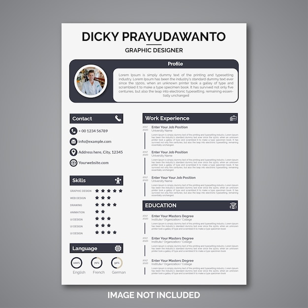 Premium Vector | Professional curriculum vitae template