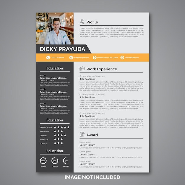 Premium Vector | Professional curriculum vitae template