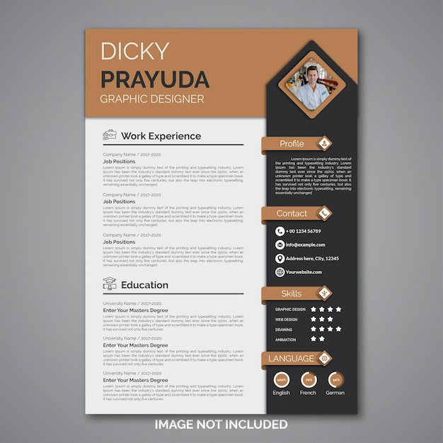 Premium Vector | Professional curriculum vitae template