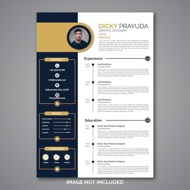 Premium Vector | Professional curriculum vitae template