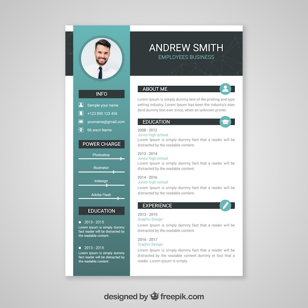 Free Vector | Professional curriculum vitae template