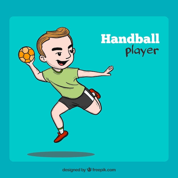 Download Free Professional Hand Drawn Handball Player Free Vector Use our free logo maker to create a logo and build your brand. Put your logo on business cards, promotional products, or your website for brand visibility.