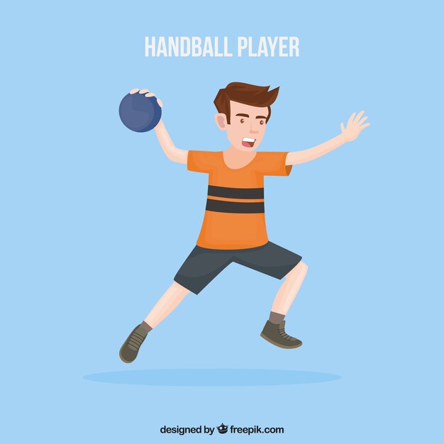 Download Free Professional Handball Player With Flat Design Free Vector Use our free logo maker to create a logo and build your brand. Put your logo on business cards, promotional products, or your website for brand visibility.