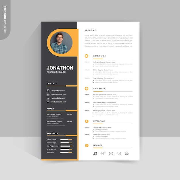 professional modern resume template free download