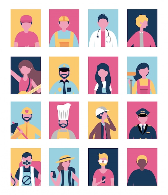 Free Vector | Professional people avatar