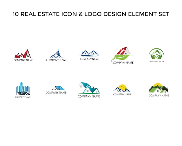 Download Free Professional Real Estate Icon Logo Design Set Premium Vector Use our free logo maker to create a logo and build your brand. Put your logo on business cards, promotional products, or your website for brand visibility.