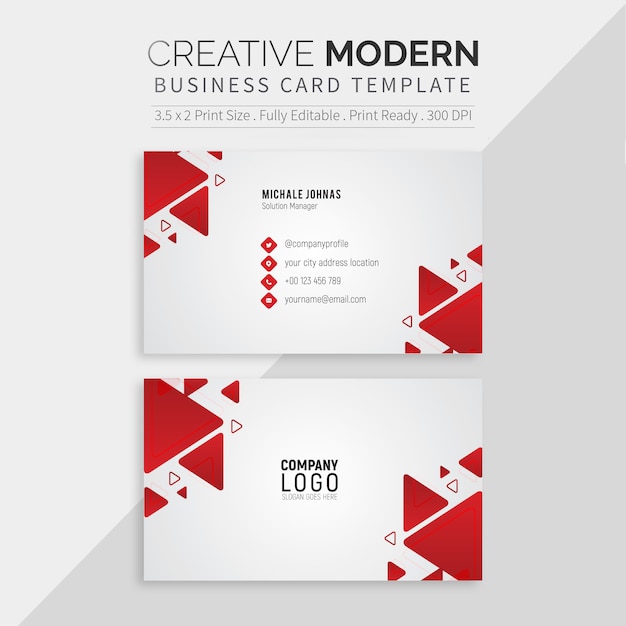 Download Free Professional White Business Card Template Premium Vector Use our free logo maker to create a logo and build your brand. Put your logo on business cards, promotional products, or your website for brand visibility.