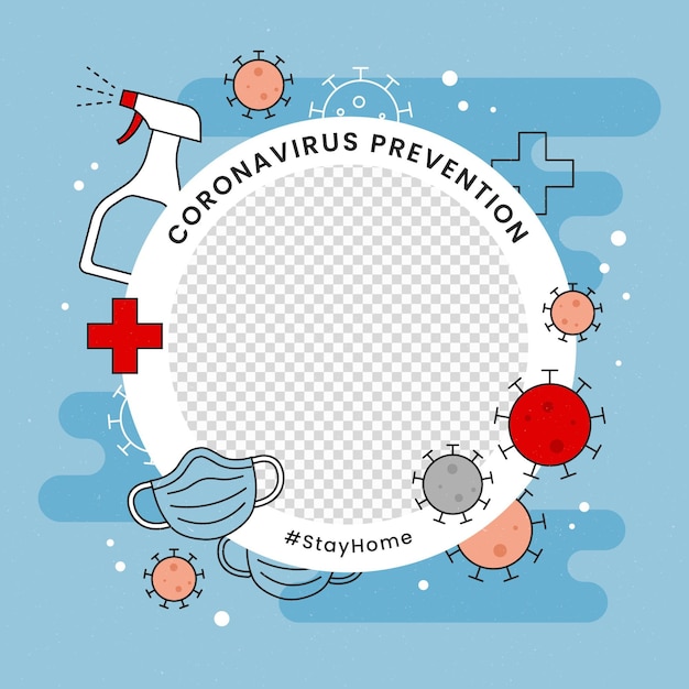 Free Vector Profile Picture Coronavirus Facebook Frame