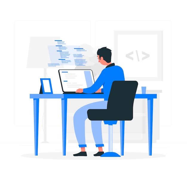 Programming concept illustration Free Vector