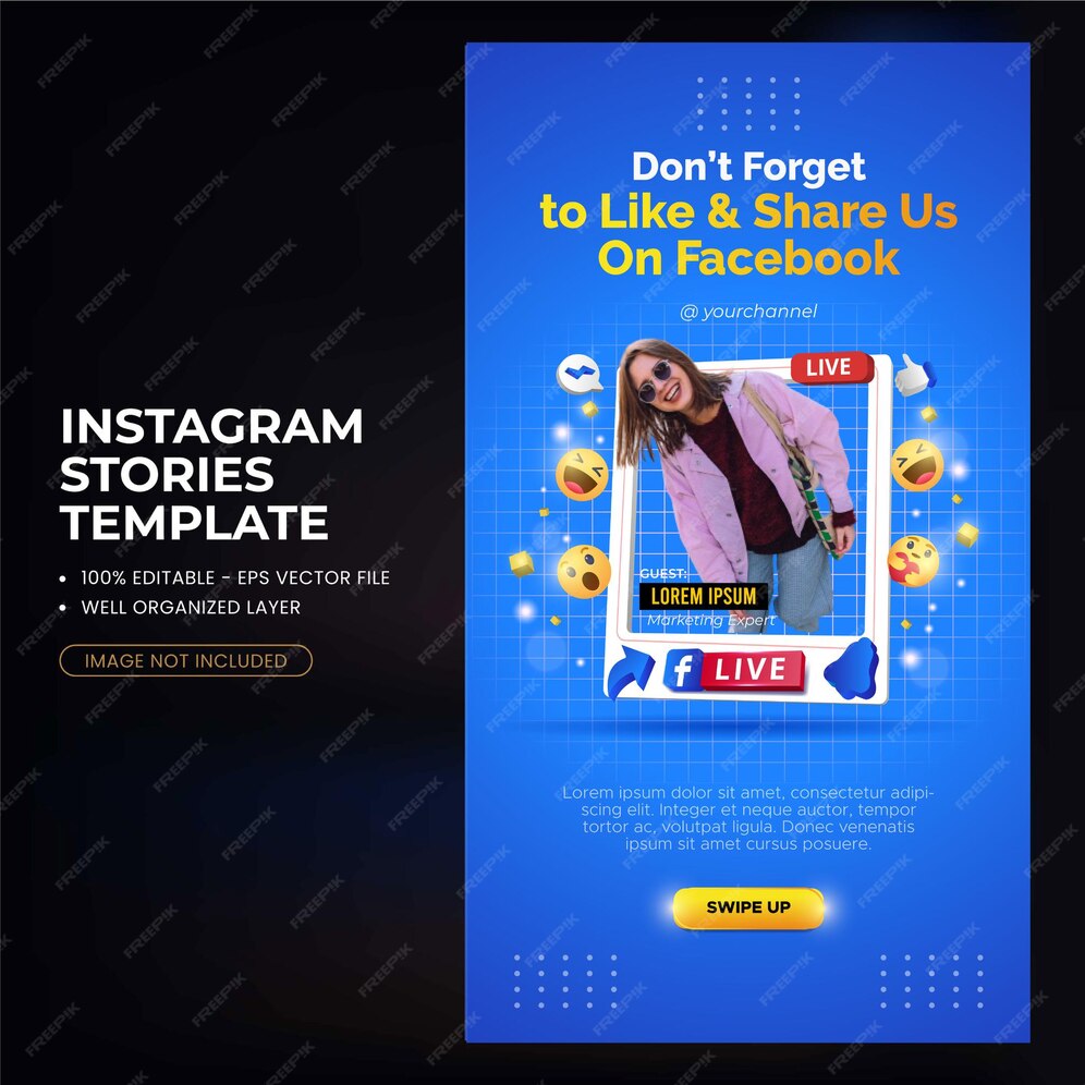 Premium Vector Promotion of facebook accounts on