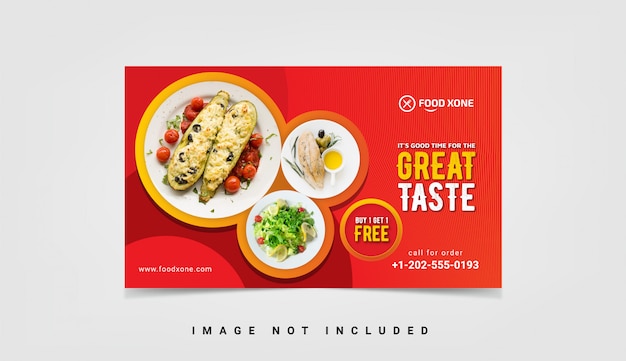Promotional banner template Premium Vector
