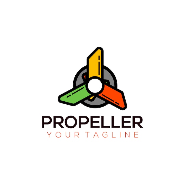 Premium Vector | Propeller logo