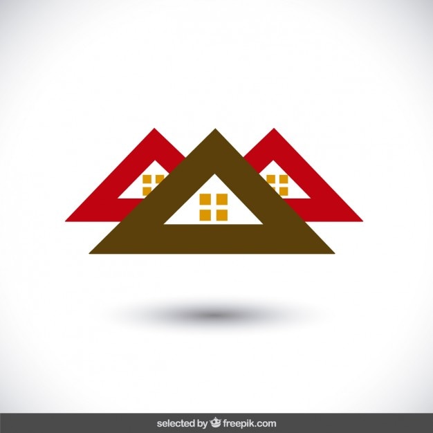 Download Property logo with three roofs | Free Vector