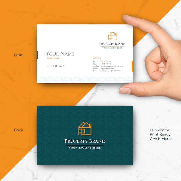 Property real estate business card | Premium Vector