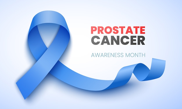 Prostate Cancer Awareness Month Poster Blue Ribbon Illustration 275806 182 