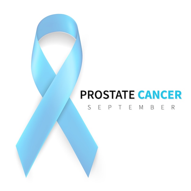Premium Vector Prostate Cancer Awareness Month Realistic Light Blue