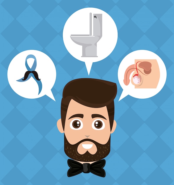 Prostate Cancer Campaign Premium Vector