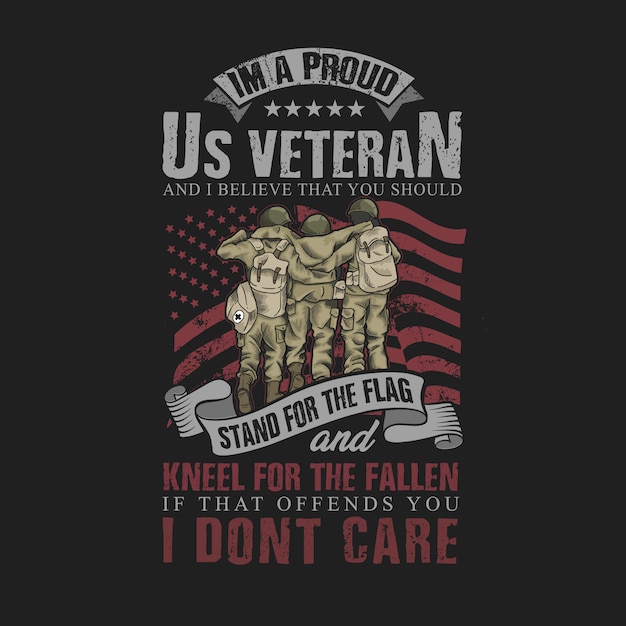 Download Proud to be american veteran Vector | Premium Download