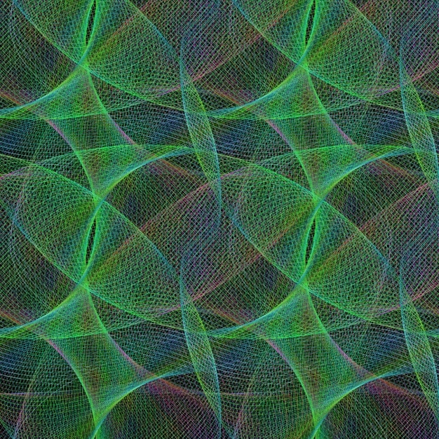 Free Vector | Psychedelic background with green shapes