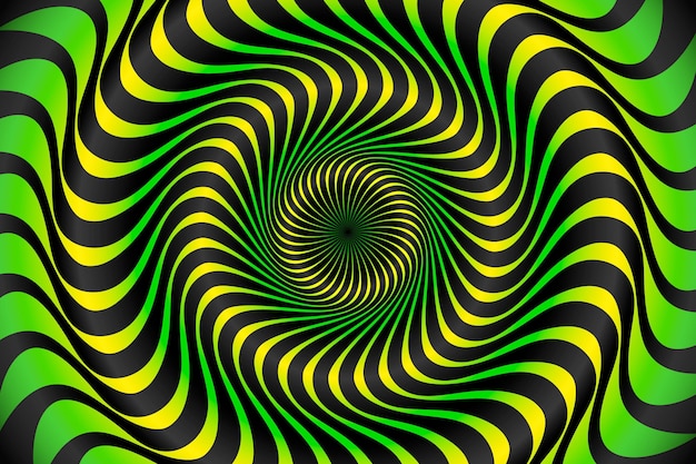 Premium Vector | Psychedelic optical illusion background