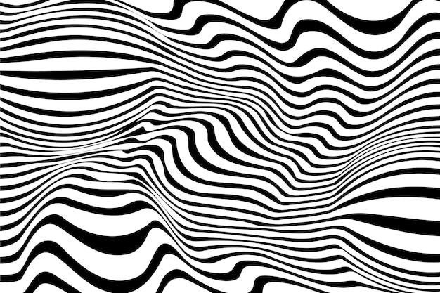 無料のベクター 目の錯覚の背景のサイケデリックな波