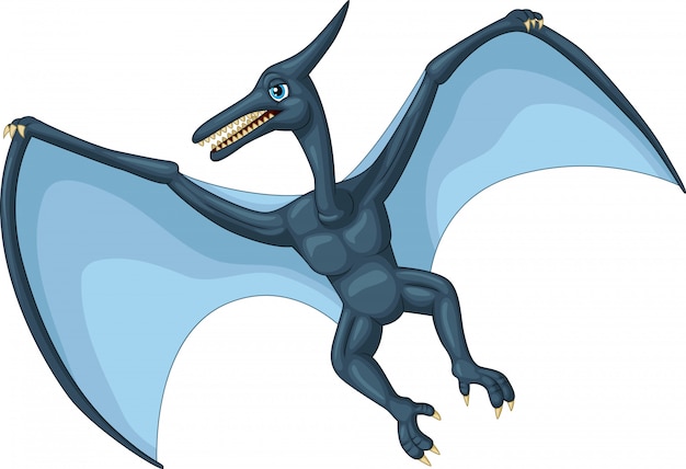 Pterodactyl cartoon Vector | Premium Download