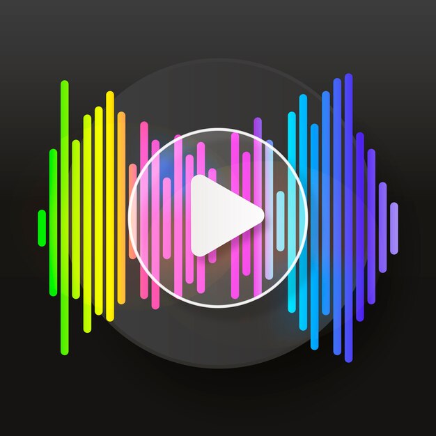 Premium Vector | Pulse music player