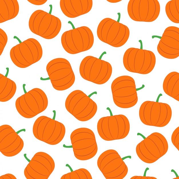 Premium Vector Pumpkin seamless pattern background vector design