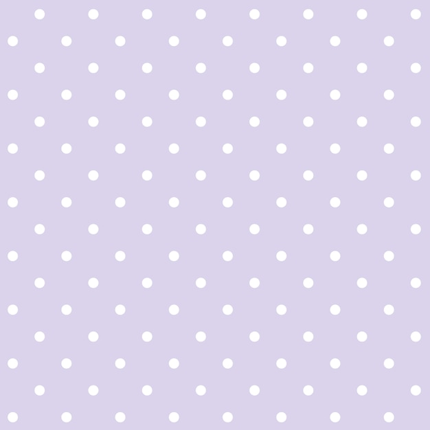 無料のベクター 紫と白のシームレスな水玉模様のパターンベクトル