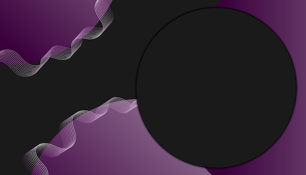 Premium Vector | Purple and black abstract background