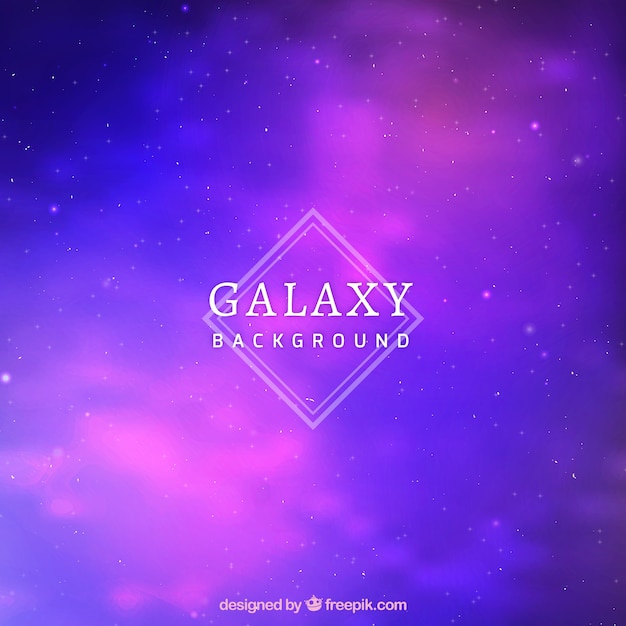 Purple And Blue Galaxy Background Free Vector