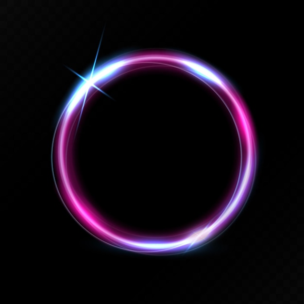 Premium Vector | Purple circle light effect