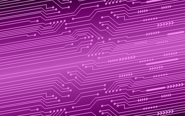 Premium Vector Purple Cyber Circuit Future Technology Concept Background