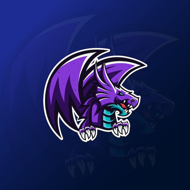 Download Free Purple Dragon Mascot For Esport Gaming Logo Premium Vector Use our free logo maker to create a logo and build your brand. Put your logo on business cards, promotional products, or your website for brand visibility.