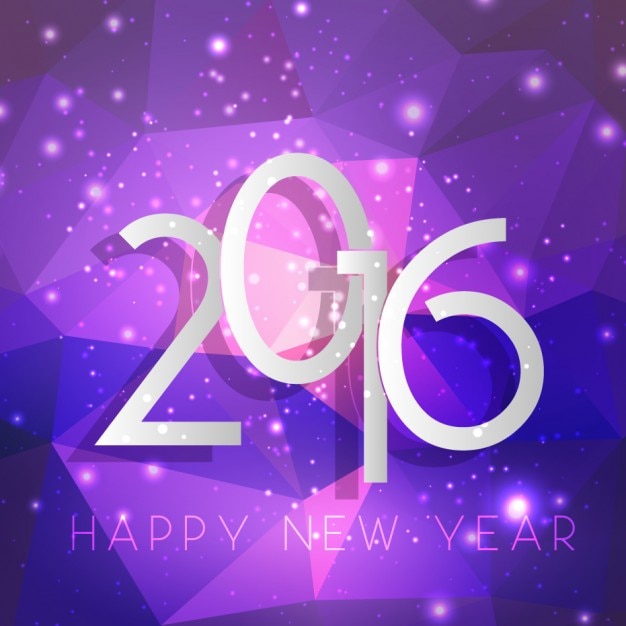 Purple geometric new year background