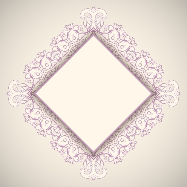 Purple ornamental frame