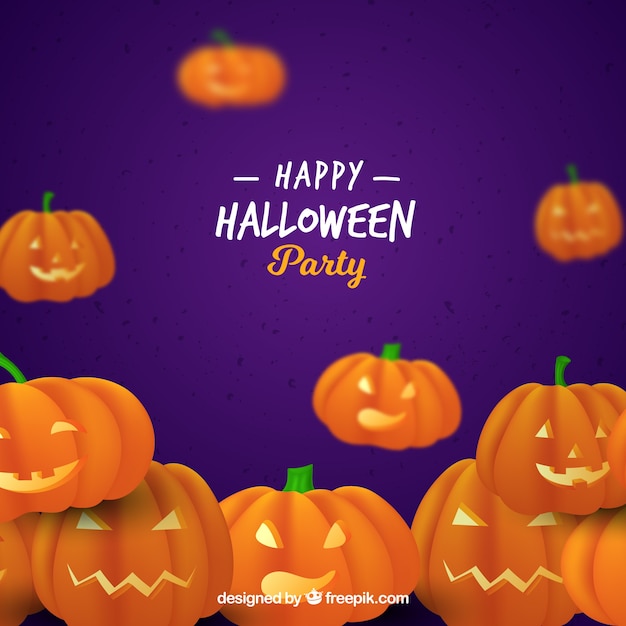 Purple pumpkins background | Free Vector