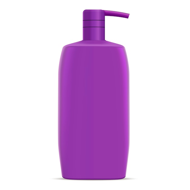 Purple Shampoo Bottle Baby Hair Cosmetic Vector Premium Download