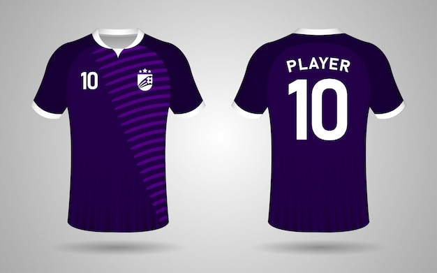 Download Premium Vector Purple Soccer Jersey Template