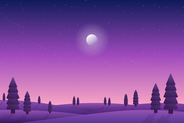 いろいろ 夜空 冬 イラスト 綺麗 ただの無料イラスト