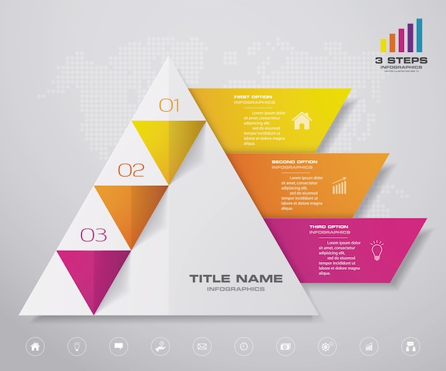Premium Vector Pyramid Chart Infographics Infographic 2064