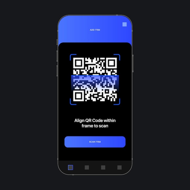 Premium Vector | Qr code scanner ui screen concept. digital scanner ...