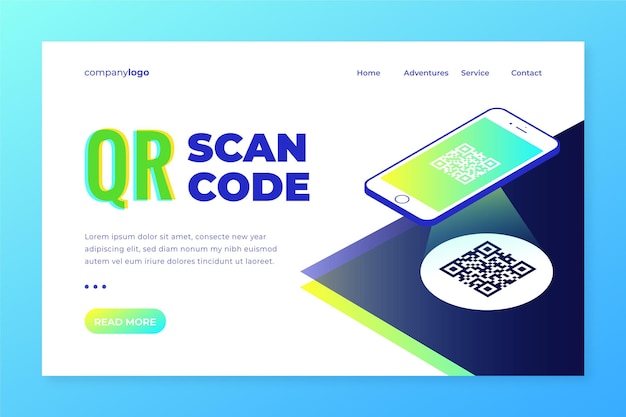 qr-code-scanning-landing-page-design-free-vector