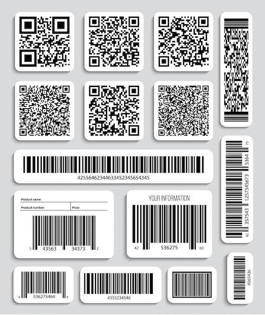 Qr codes Premium Vector