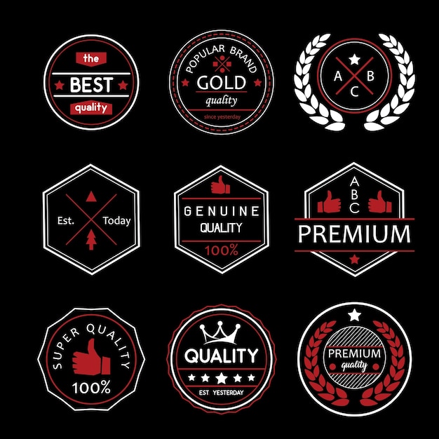 Download Free Quality Retro Badge Logo Design Premium Vector Use our free logo maker to create a logo and build your brand. Put your logo on business cards, promotional products, or your website for brand visibility.