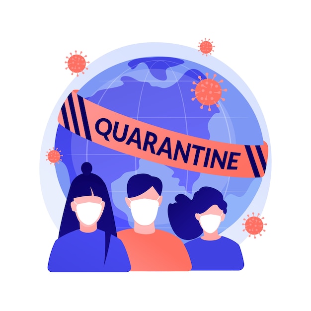 Free Vector | Quarantine abstract concept vector ...