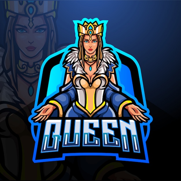 Download Free Queen Esport Logo Mascot Design Premium Vector Use our free logo maker to create a logo and build your brand. Put your logo on business cards, promotional products, or your website for brand visibility.